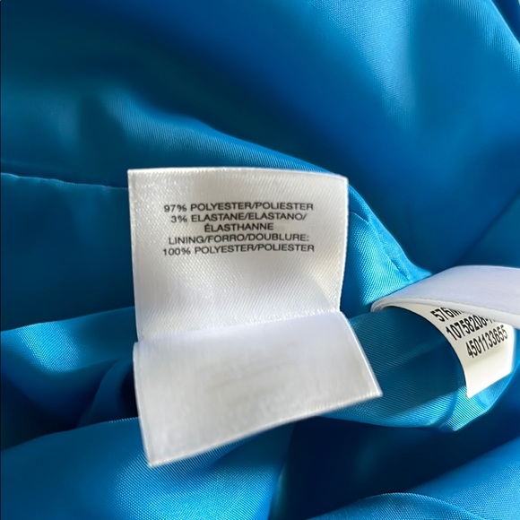 Black Label by Evan- Picone Blue Fully Lined Sleeveless Dress - Picture 5 of 5